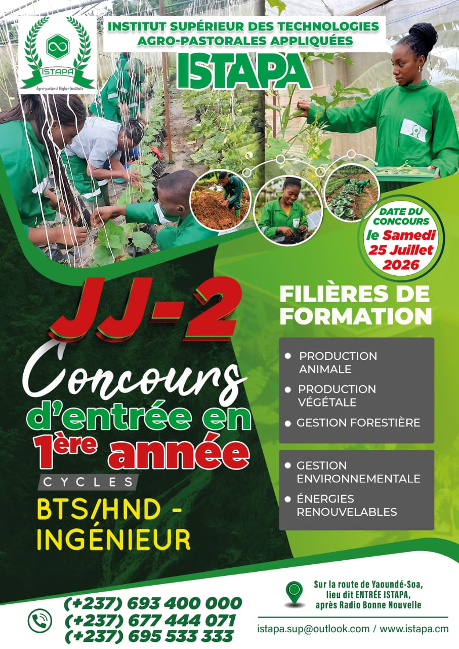 CONCOURS D'ENTREE A ISTAPA— SESSION 2026
